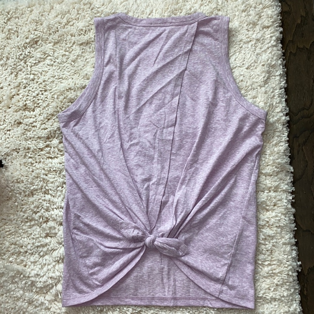 J. Crew Tie-Back Tank Purple Heather M